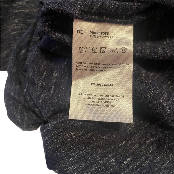 Marc O’Polo Henley Jersey Shirt Men’s Size XL Long Sleeve 100% Cotton Dark Gray - Picture 8 of 14